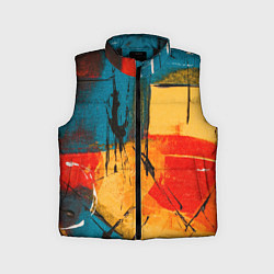 Детский жилет Картина маслом, цвет: 3D-черный