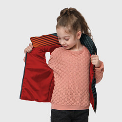 Детский жилет Рифленая абстракция, цвет: 3D-красный — фото 2