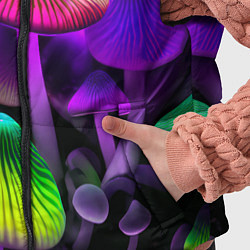 Детский жилет Люминесцентные грибы, цвет: 3D-черный — фото 2