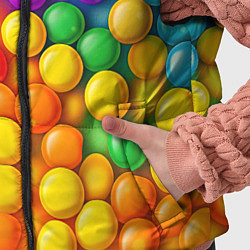 Детский жилет Разноцветные шарики, цвет: 3D-светло-серый — фото 2