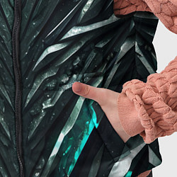 Детский жилет Зелёная малахитовая броня, цвет: 3D-черный — фото 2