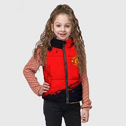 Детский жилет Manchester United colors sport, цвет: 3D-черный — фото 2