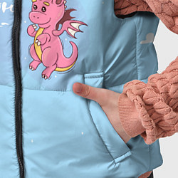 Детский жилет Младший дракон, цвет: 3D-красный — фото 2