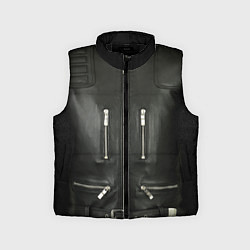Детский жилет Terminator first - leather jacket, цвет: 3D-черный