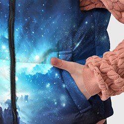 Детский жилет Космический голубой пейзаж, цвет: 3D-светло-серый — фото 2