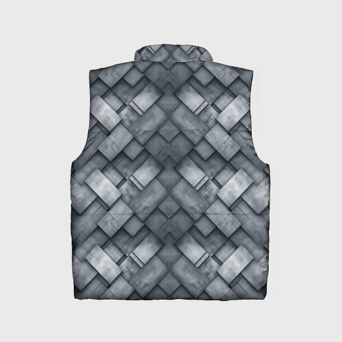 Детский жилет Dota - metal texture logo / 3D-Светло-серый – фото 2