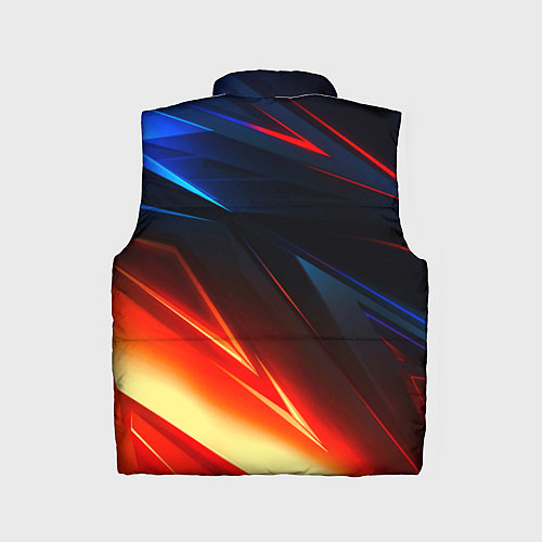 Детский жилет Geometry stripes neon steel / 3D-Светло-серый – фото 2