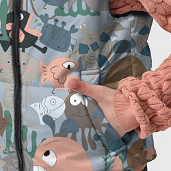 Детский жилет Милый мультфильм о морских животных, цвет: 3D-светло-серый — фото 2