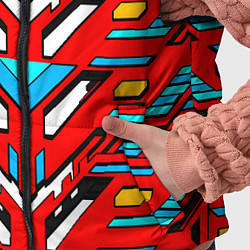 Детский жилет Красно-синяя техно броня, цвет: 3D-красный — фото 2