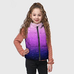 Детский жилет Абстрактный градиент розово-синий, цвет: 3D-черный — фото 2