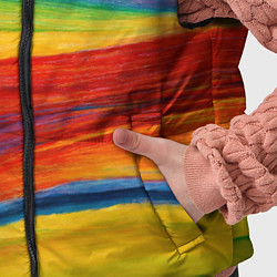 Детский жилет Рисунок масляной пастелью, цвет: 3D-красный — фото 2