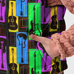 Детский жилет Красочные гитары, цвет: 3D-черный — фото 2