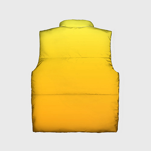 Детский жилет Градиент насыщенный жёлтый / 3D-Светло-серый – фото 2