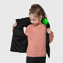Детский жилет Daewoo green sport hexagon, цвет: 3D-черный — фото 2