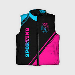 Детский жилет Sporting - neon gradient вертикально