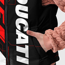 Детский жилет Ducati - красный технологический, цвет: 3D-черный — фото 2