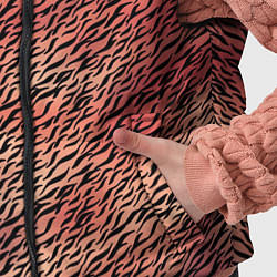 Детский жилет Имитация шкуры красно-коричневый, цвет: 3D-черный — фото 2