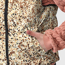 Детский жилет Светлый коричневый текстурированный под камень, цвет: 3D-черный — фото 2