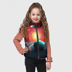 Детский жилет Космос и разные планеты, цвет: 3D-черный — фото 2