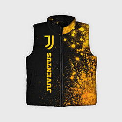Детский жилет Juventus - gold gradient по-вертикали, цвет: 3D-черный