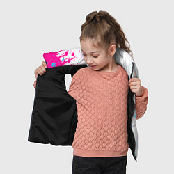 Детский жилет PSG neon gradient style по-вертикали, цвет: 3D-черный — фото 2