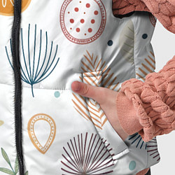 Детский жилет Листья и узоры, цвет: 3D-черный — фото 2