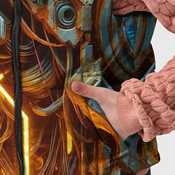 Детский жилет Cyber armor - ai art, цвет: 3D-светло-серый — фото 2