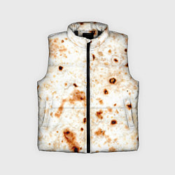 Детский жилет Текстура светлого лаваша, цвет: 3D-черный