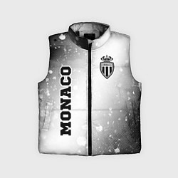 Детский жилет Monaco sport на светлом фоне вертикально, цвет: 3D-черный
