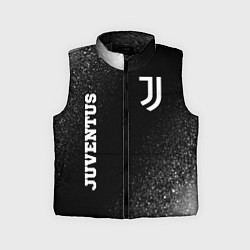Детский жилет Juventus sport на темном фоне вертикально, цвет: 3D-черный