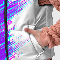 Детский жилет Neon glitch, цвет: 3D-светло-серый — фото 2