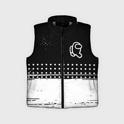 Детский жилет Among us геометрия, цвет: 3D-светло-серый
