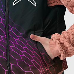 Детский жилет Citroen neon hexagon, цвет: 3D-черный — фото 2