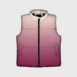 Детский жилет Градиент бежевый в пурпурный, цвет: 3D-черный