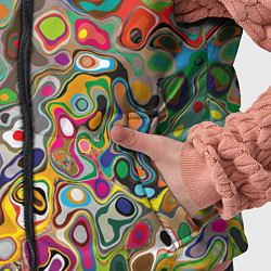 Детский жилет Абстрактные пятна, цвет: 3D-черный — фото 2