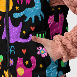 Детский жилет Паттерн разноцветных котиков, цвет: 3D-светло-серый — фото 2