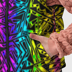 Детский жилет Абстрактный узор с геометрической концепцией, цвет: 3D-черный — фото 2