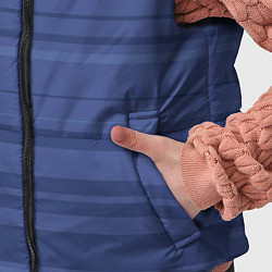 Детский жилет Синий простые полосы, цвет: 3D-светло-серый — фото 2