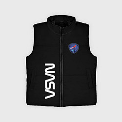 Детский жилет Nasa space steel, цвет: 3D-черный