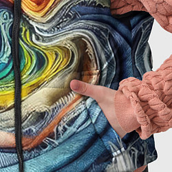 Детский жилет Красочная джинсовая воронка, цвет: 3D-красный — фото 2