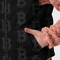 Детский жилет Биткоин - символ буквы, цвет: 3D-черный — фото 2