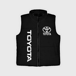 Детский жилет Toyota logo white steel, цвет: 3D-черный