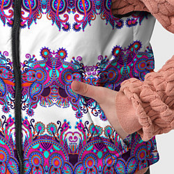 Детский жилет Узорчатый фиолетовый орнамент, цвет: 3D-красный — фото 2