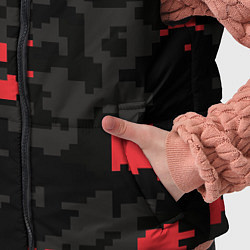 Детский жилет Камуфляжная текстура милитари, цвет: 3D-светло-серый — фото 2