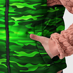 Детский жилет Зелёные водоросли-камуфляж, цвет: 3D-красный — фото 2