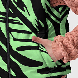 Детский жилет Чёрно-зелёный полосками, цвет: 3D-черный — фото 2