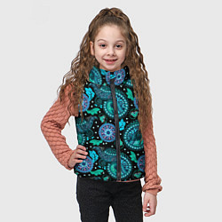 Детский жилет Яркий цветной орнамент, цвет: 3D-черный — фото 2