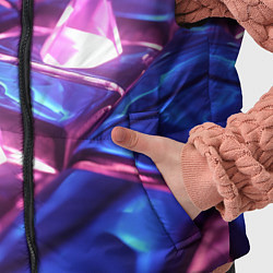 Детский жилет Абстракция из блестящих камней и плит, цвет: 3D-светло-серый — фото 2