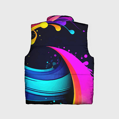 Детский жилет Neon abstraction - Milano / 3D-Светло-серый – фото 2