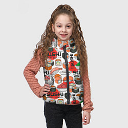 Детский жилет Суши высочайшего качества, цвет: 3D-светло-серый — фото 2